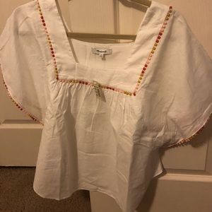 Madewell Pom Pom Butterfly top